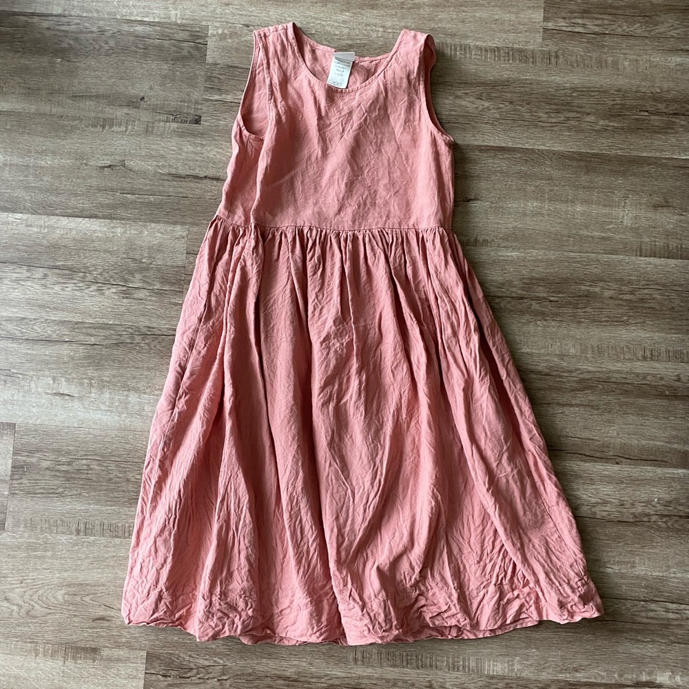 Son de flor smock dress in rose